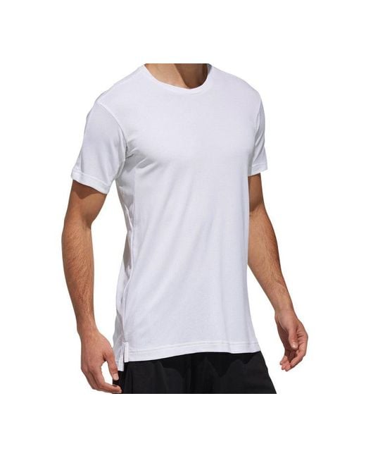Adidas White Tennis Sports Quick Dry Short Sleeve for men
