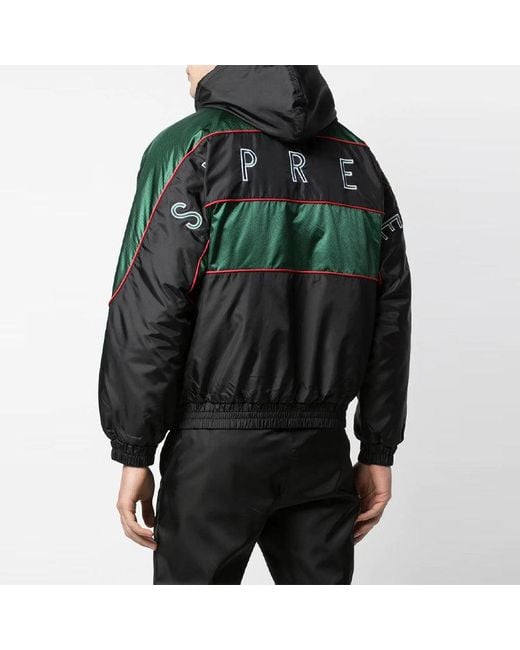 【極美品】Supreme sports piping puffy jacket Supreme Sports Piping Puffy Jacket Black Men's - FW19 - US