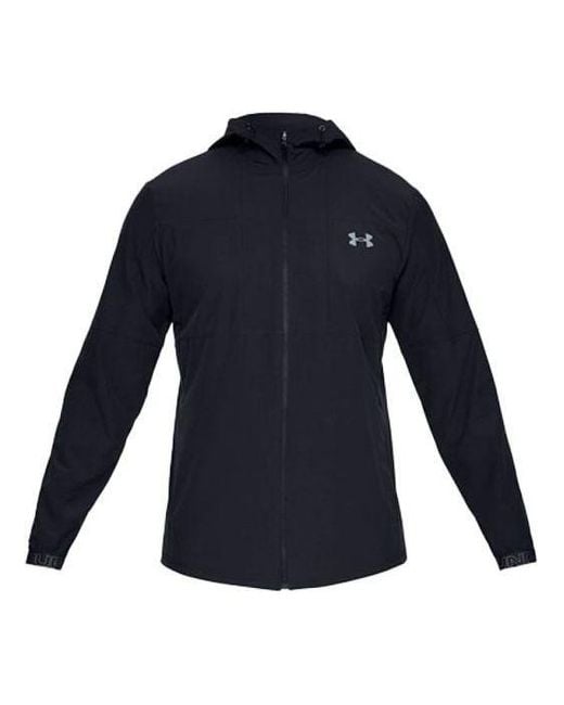 Under Armour Blue Vanish Woven Full Zip Jacket for men