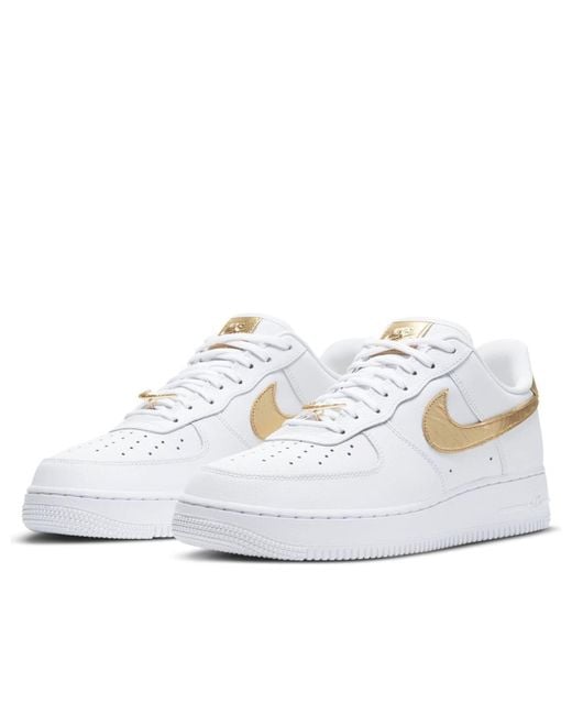 Nike White Air Force 1 '07 Lv8 Foil Swoosh' for men