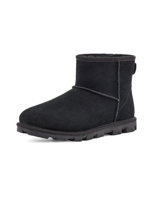 Ugg Black (Wmns) Essential Mini Classic Fleece Lined
