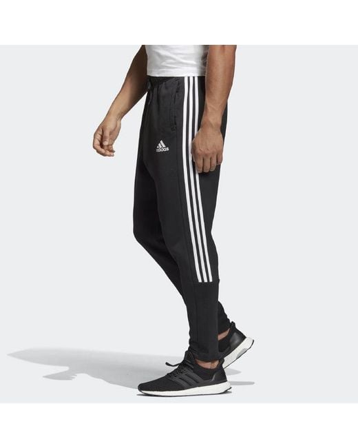 Adidas Black Mh 3S Tiro P Fi Sports Stylish Knit Long Pants for men