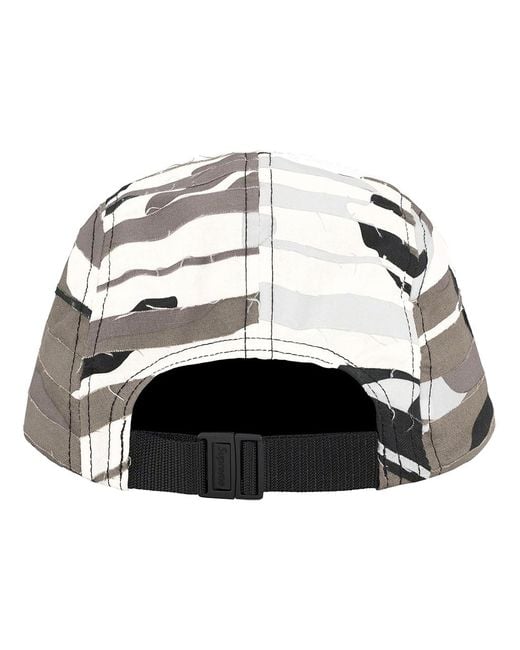 Supreme Black Layered Camo Camp Cap for men