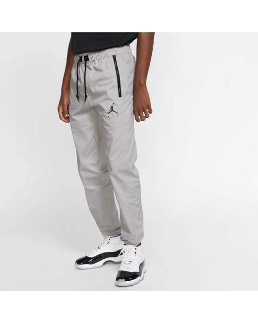 Nike Gray Jumpman Casual Woven Sports Pants for men