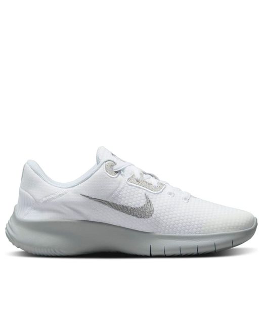 Nike White (Wmns) Flex Experience Run 11 Wide Metallic'
