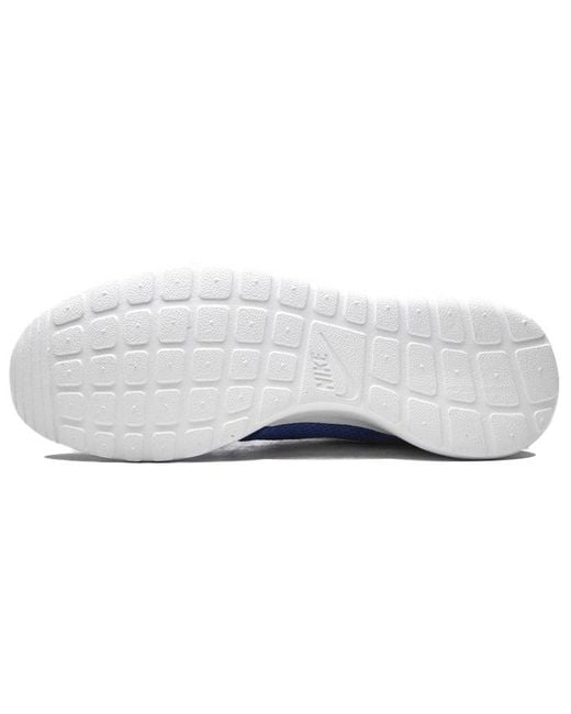 Nike Blue Roshe One Lightweight Shock Absorption Non-Slip Low Tops Casual 'Game Royal' for men