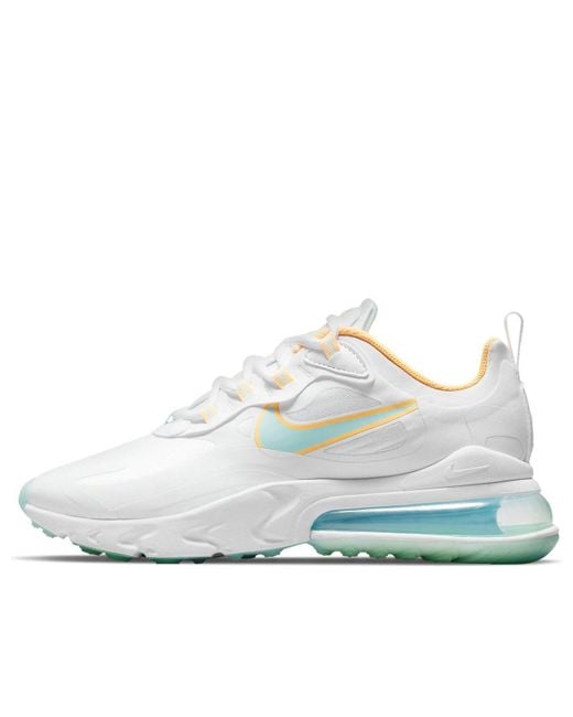 Nike White (Wmns) Air Max 270 React 'Light Dew Lagoon Pulse'