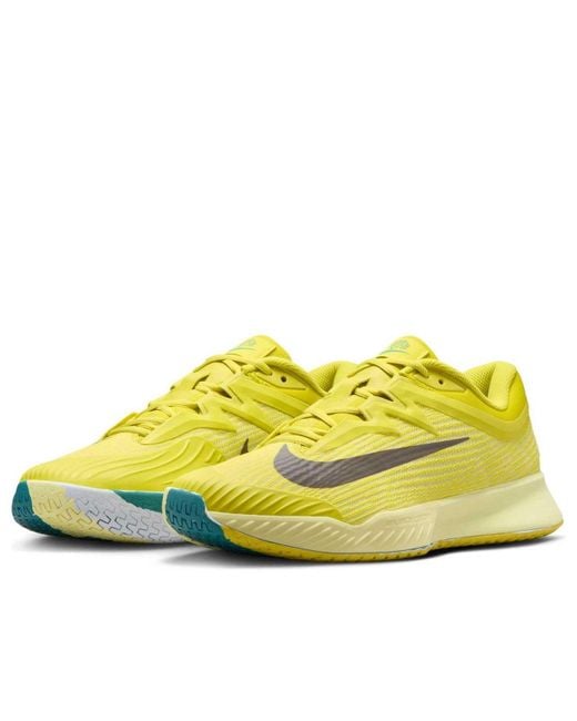 Nike Yellow Vapor Pro 3 Premium Hard Court Tennis Shoes for men