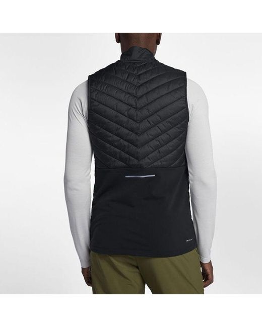 Nike Gray Sports Running Splicing Stand Collar Vest for men