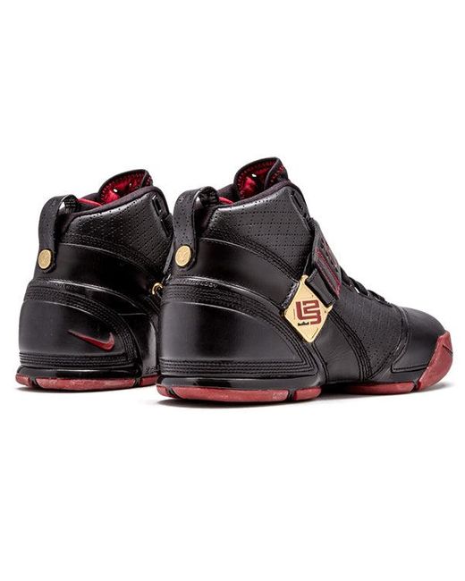 Nike Black Zoom Lebron 5 Varsity Crimson' for men