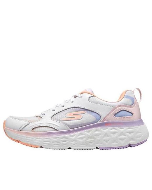 Skechers Max Cushioning Delta Running Shoes in White | Lyst