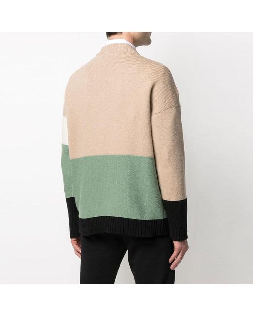 Off-White c/o Virgil Abloh Green Ss21 Logo Round Neck Long Sleeves for men
