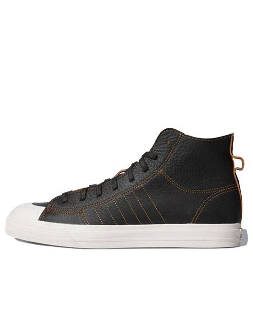 Adidas Black Nizza Hi Rf 'Dark' for men