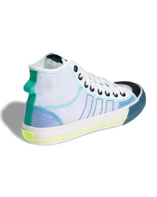 Adidas Blue Nizza Hi Rf Lush' for men