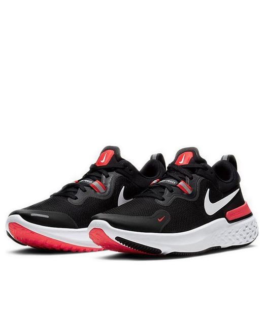 Nike Black React Miler 'Laser Crimson' for men