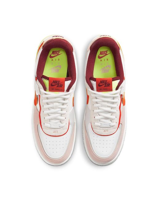 Nike White (Wmns) Air Force 1 Shadow 'Team Pearl'