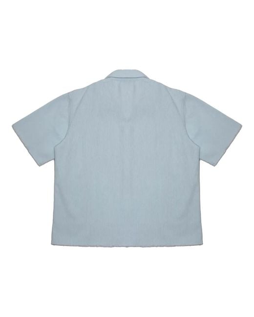 Drew House Blue Corduroy Shirt 'Baby' for men