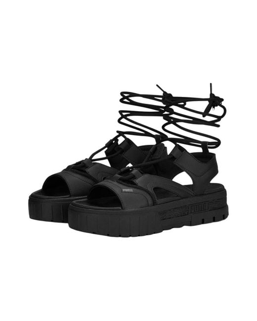 PUMA Black (Wmns) Mayze Sandal Laces