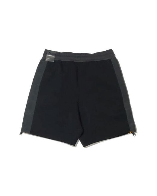Nike Blue 23 Engineered Side Zipper Contrasting Colors Knit Sports Shorts for men