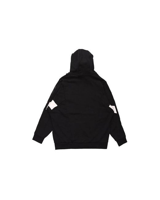 Adidas Black St Kn Block Jkt Sports Training Knit Hooded Logo Jacket for men