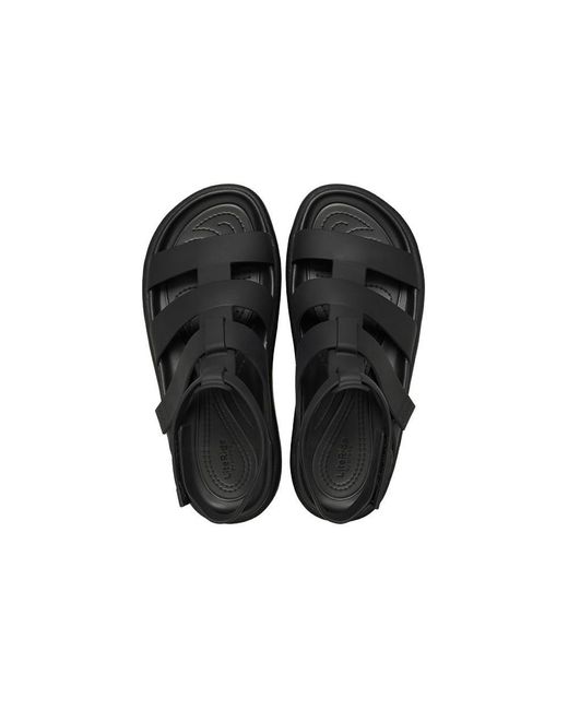 CROCSTM Black (Wmns) Brooklyn Luxe Gladiator Sandals