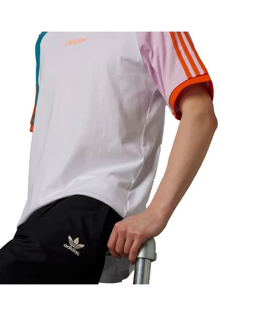 Adidas Blue Originals Enjoy Summer Raglan T-Shirt for men