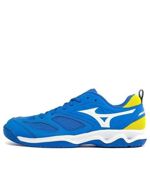 Mizuno Blue Dynablitz Lightweight Breathable Volleyball Shoes for men