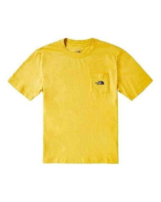 The North Face Yellow Pocket Logo T-shirt for men