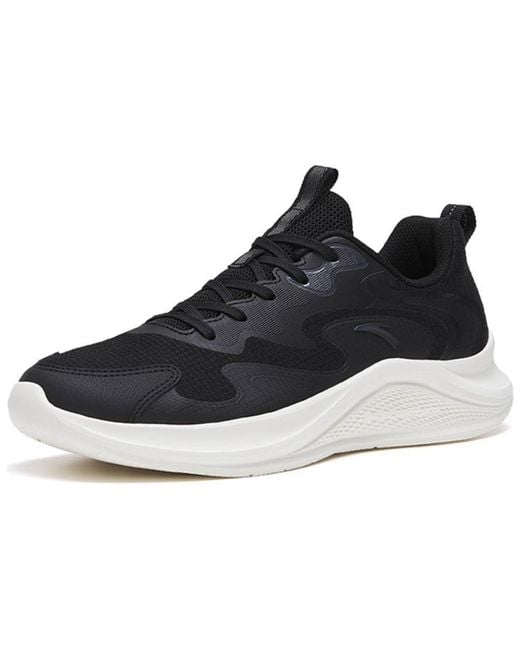 Anta Black The Stroll Running Shoes for men