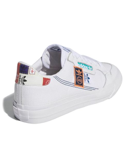 Adidas White Continental Vulc for men