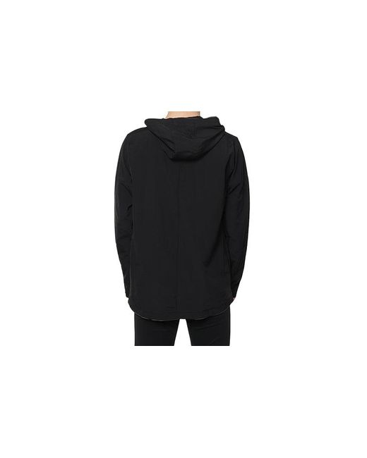 Adidas Black Sports Zipper Woven Long Sleeves Logo Jacket for men