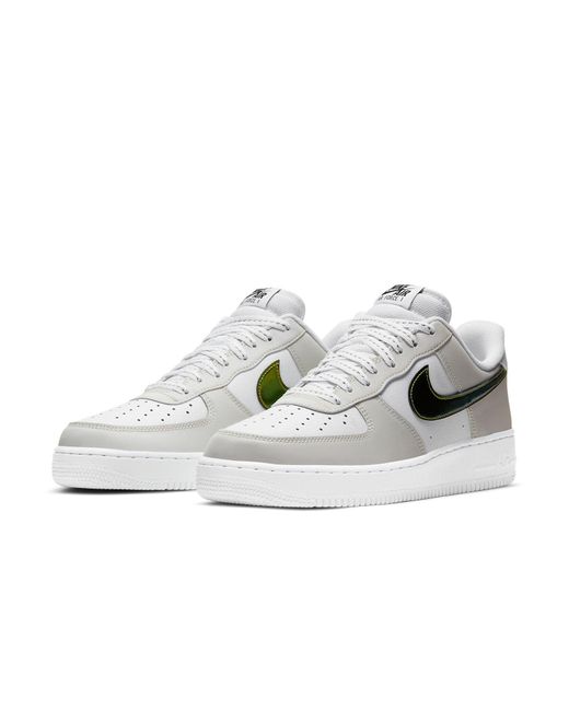 Nike White Air Force 1 '07 Lv8 Iridescent Swoosh' for men