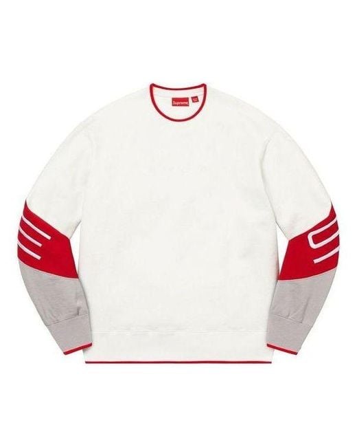Supreme White Stretch Crewneck for men