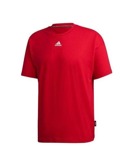 Adidas Red Must Haves 3-stripes T-shirt for men