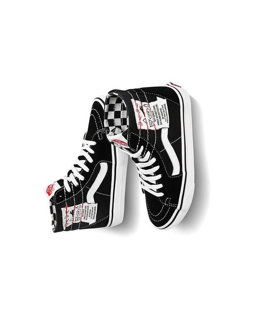 Vans Black Ua Sk8-Hi Tapered High Top Casual Canvas Skate Shoes Diy