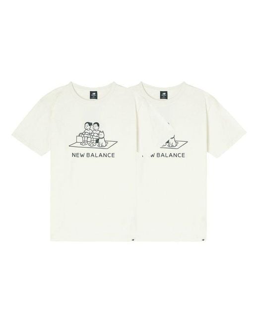 New Balance White X Noritake Sports Tee
