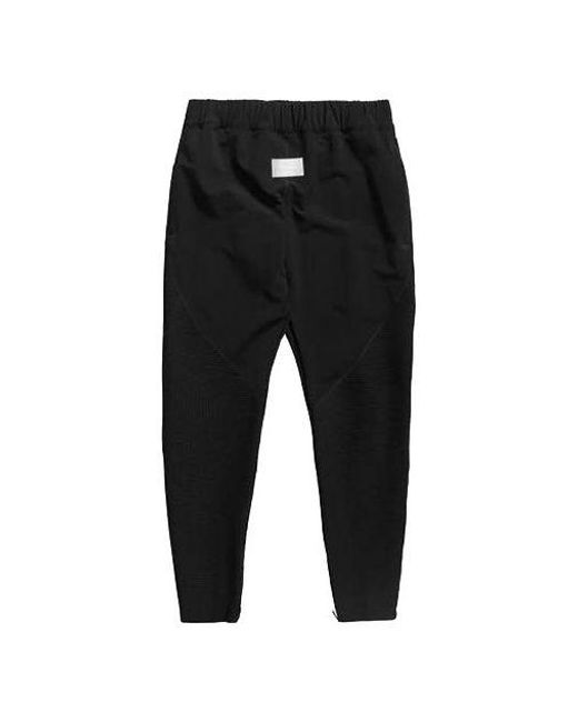 Nike Black X Fear Of God Crossover Solid Color Slim Fit Sports Pants for men