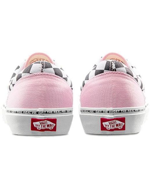 Vans White Era Retro Casual Skate Shoes Grid for men