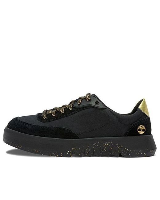 Timberland Black Supaway Leather And Fabric Oxford Trainers