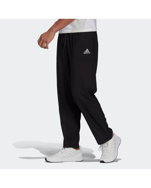 Adidas Gray M D2M Wv Pnt Loose Sports Woven Long Pants for men