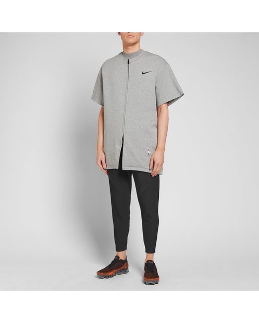 Nike Black X Fear Of God Crossover Solid Color Slim Fit Sports Pants for men