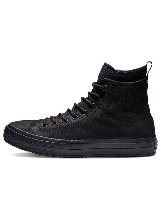 Converse Black Chuck Taylor All Star Waterproof Hi 'Triple' for men