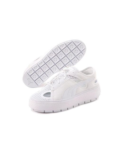 PUMA White (Wmns) Platform Trace Lite Mule