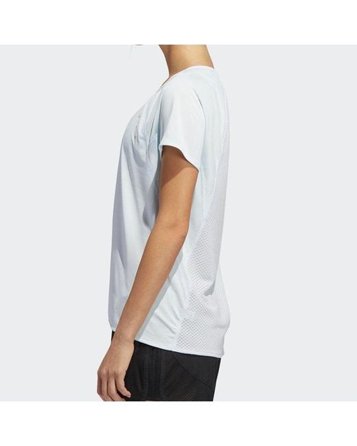 Adidas Blue (Wmns) Heat.Rdy Tee Running Sports Short Sleeve