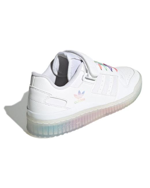 Adidas White Forum Low Shoes 'Cloud Multi-Color' for men