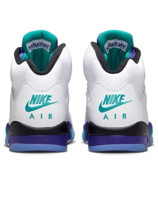 Nike Blue Air 5 Retro "Grape" Shoes for men