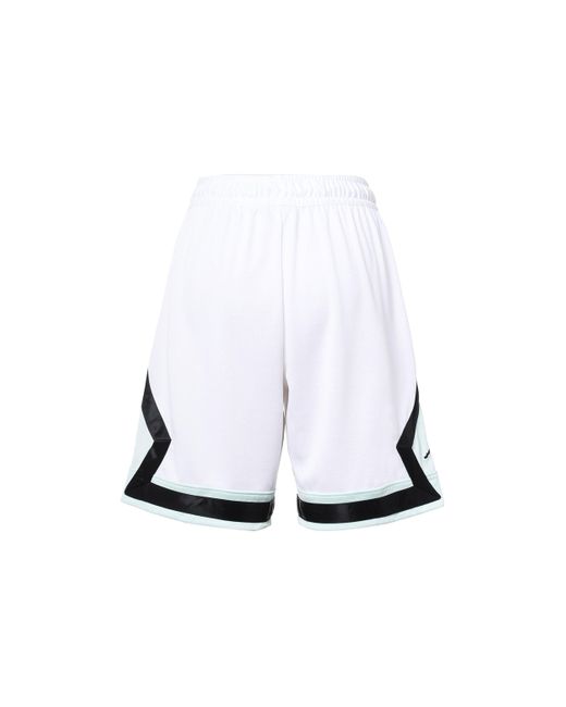 Nike White Jumpman Diamond Basketball Sports Shorts for men