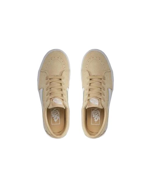 Vans White Sk8-Low Cozy Suede 'Gravel' for men
