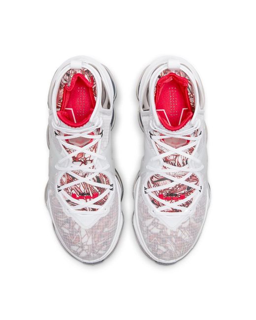 Nike White Lebron 19 'Sketch' for men