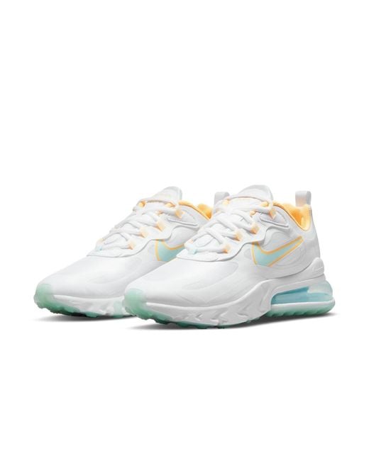 Nike White (Wmns) Air Max 270 React 'Light Dew Lagoon Pulse'